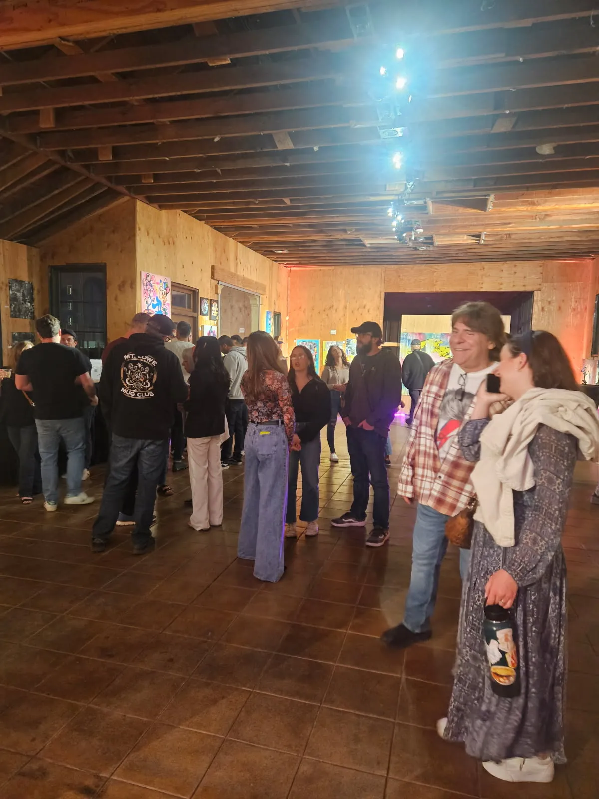 A full room on opening night at the first Painted Promises