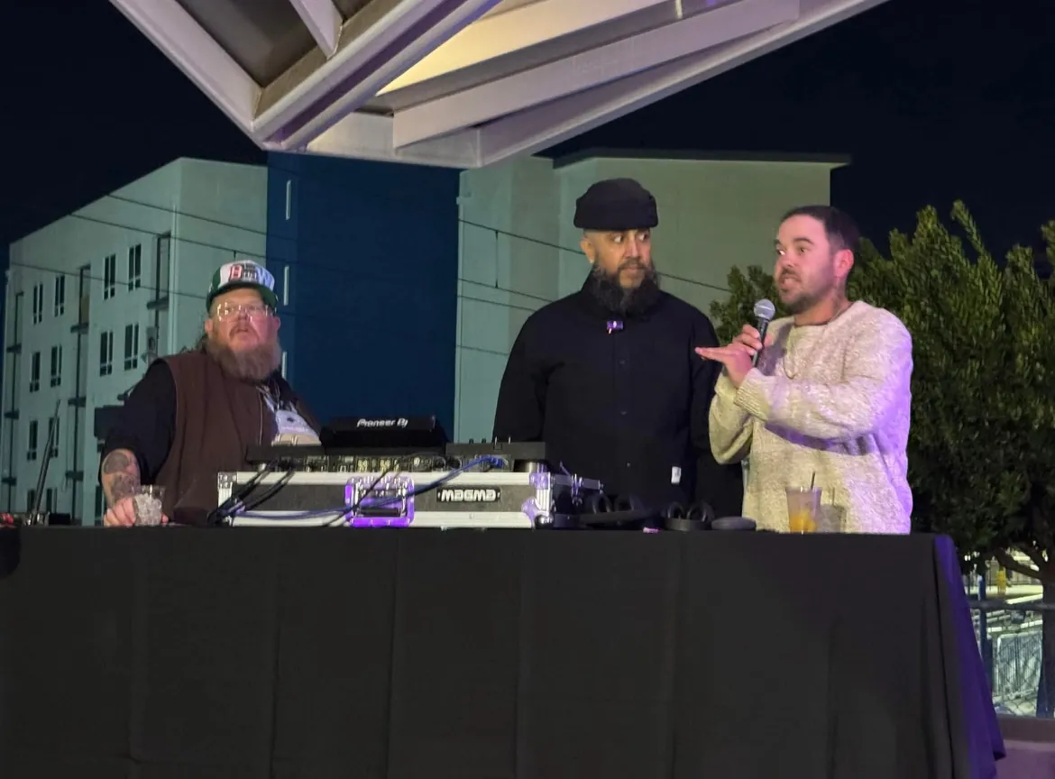 Remarks and a DJ set on opening night
